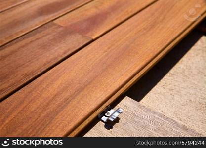 Ipe teak decking deck wood installation clips fasteners