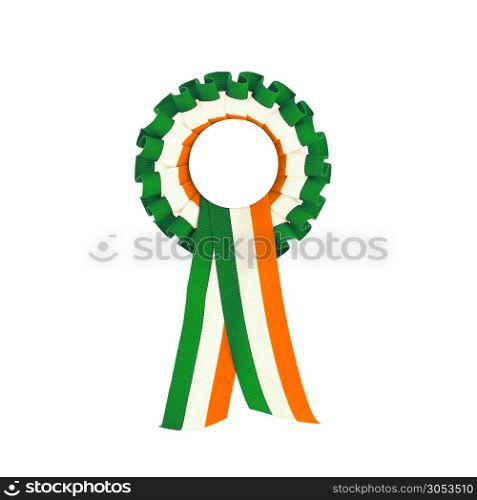 ireland country flag ribbon symbol green white orange