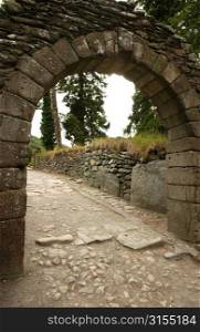 Ireland - Glendalough archway of gatehouse