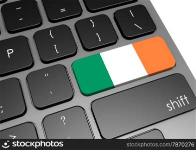 Ireland keyboard image with hi-res rendered artwork that could be used for any graphic design.. Ireland