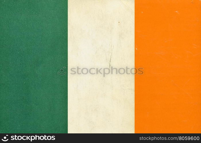 Irish Flag of Ireland. The Irish national flag of Ireland, Europe