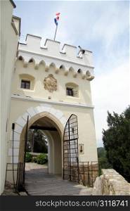 Iron door and gate of Trakoshchan castle in Croatia