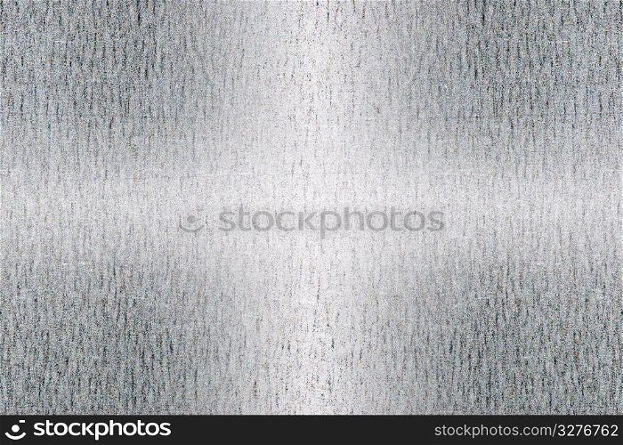 Iron plate with light reflection, cross pattern on iron background.
