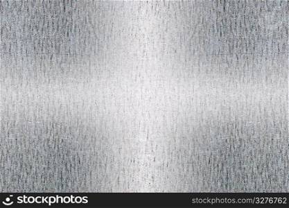 Iron plate with light reflection, cross pattern on iron background.
