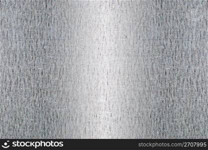 Iron plate with light reflection, line pattern on iron background.