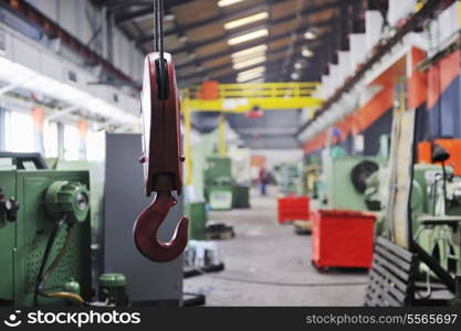 iron works steel and machine parts modern factory indoor hall