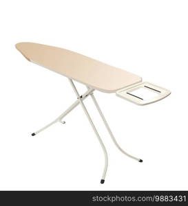 Ironing board isolated on white background. Ironing board