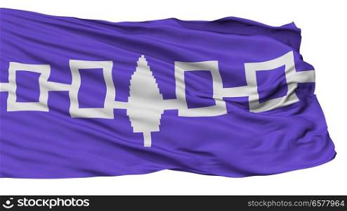Iroquois Confederacy Indian Flag, Isolated On White Background. Iroquois Confederacy Indian Flag, Isolated On White