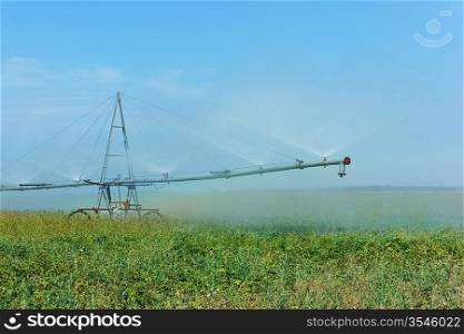 irrigation system watering field