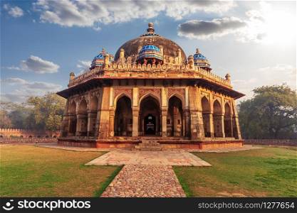 Isa Khan Mausoleum in the Humayun&rsquo;s Tomb complex in Delhi, India.. Isa Khan Mausoleum in the Humayun&rsquo;s Tomb complex in Delhi, India