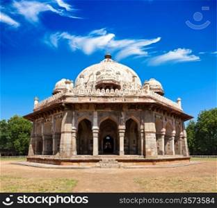 Isa Khan Tomb in Humayun&acute;s Tomb Complex. Delhi, India