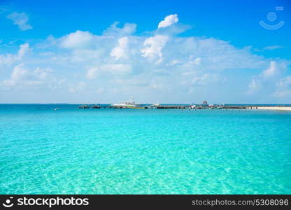 Isla Mujeres island Caribbean beach of Riviera Maya in Mexico