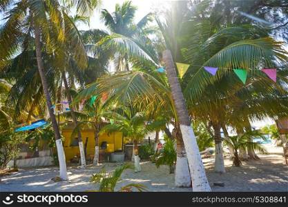 Isla Mujeres island Caribbean beach of Riviera Maya in Mexico