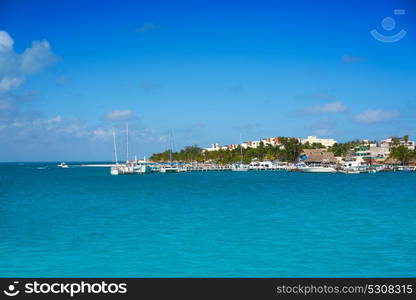 Isla Mujeres island near Cancun Caribbean sea of Riviera Maya of Mexico