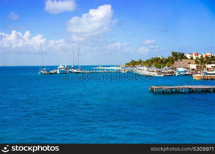 Isla Mujeres island near Cancun Caribbean sea of Riviera Maya of Mexico