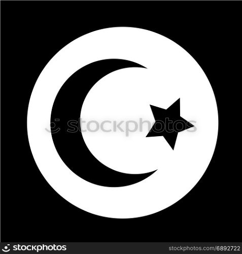 Islam Star crescent icon