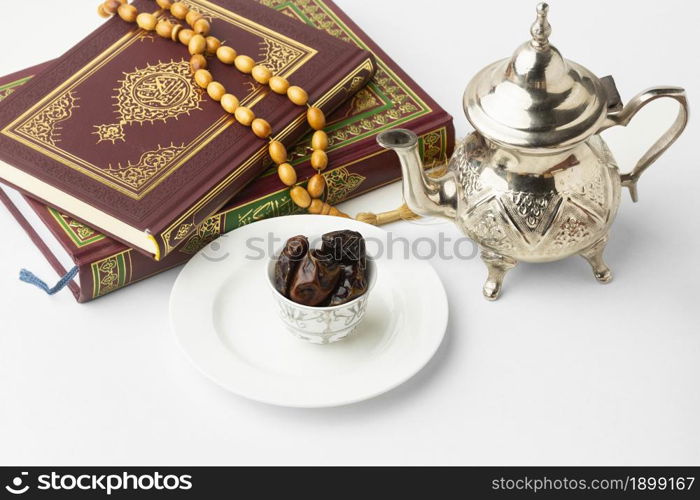 islamic new year quran book with dates. Resolution and high quality beautiful photo. islamic new year quran book with dates. High quality beautiful photo concept