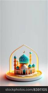 Islamic Social Media Instagram Story 3D Illustration