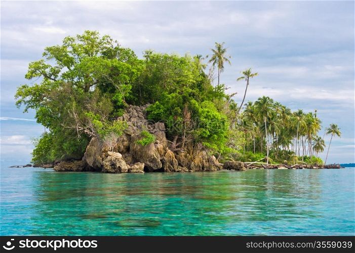 Island Coastline after Tsunami, Banyak Archipelago, Aceh, Indonesia, Southeast Asia