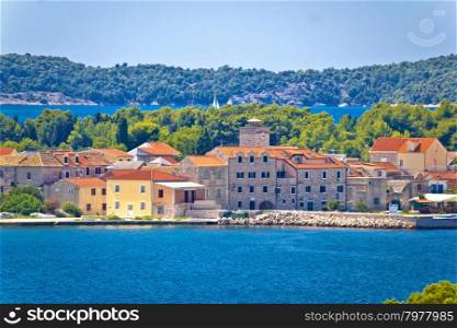 Island of Krapanj waterfront view, Dalmatia, Croatia