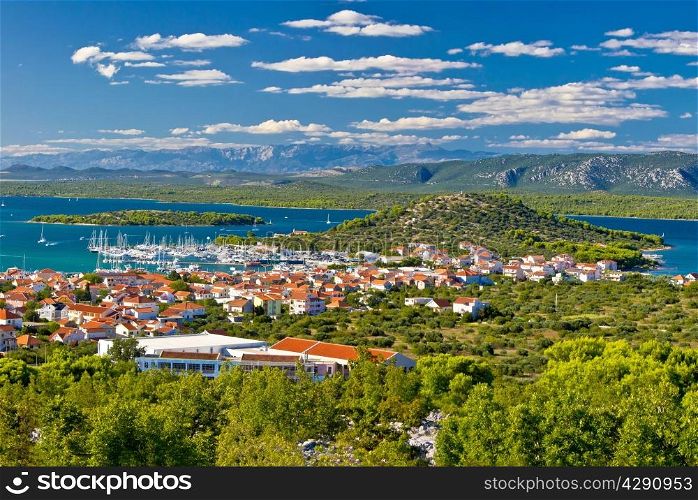 Island of Murter coast view in Dalmatia, Croatia