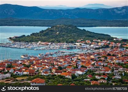 Island of Murter marina and bay view, Dalmatia, Croatia