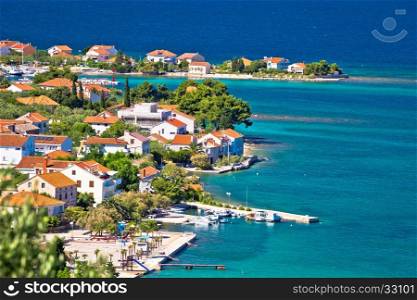 Island of Ugljan scenic coast and beach, Dalmatia, Croatia