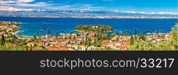 Island of Ugljan waterfront panoramic view, Preko, Dalmatia, Croatia