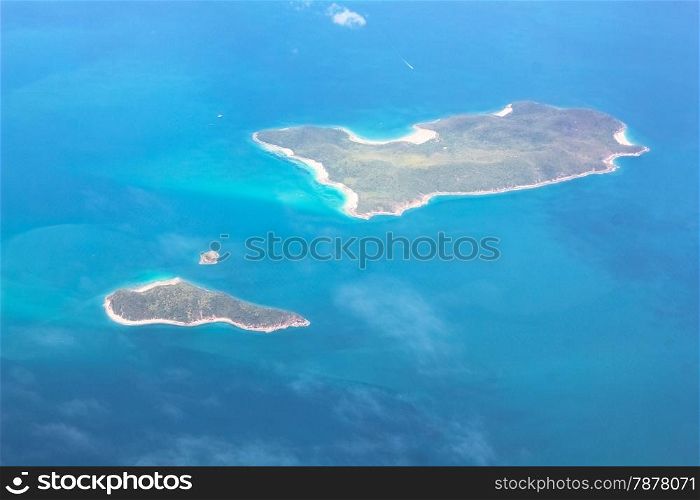 Island View from the plane