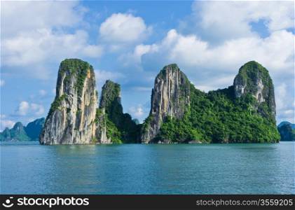 Islands in Halong Bay, Vietnam, Southeast Asia