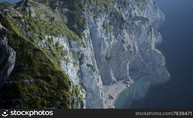 islands of Norway with rocks and cliffs