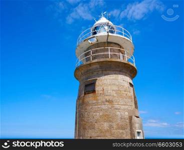 Islas Cies islands lighthouse Faro Cies in Vigo of Galicia
