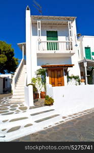 isle of greece antorini europe old house and white color