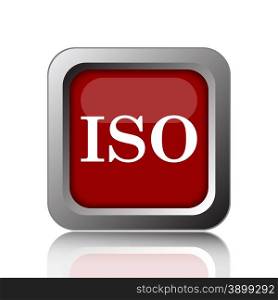 ISO icon. Internet button on white background