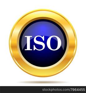 ISO icon. Internet button on white background.