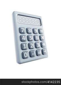 isolated 3d render of calculator
