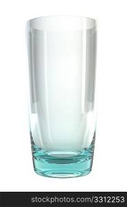 isolated 3d rendering of the glass