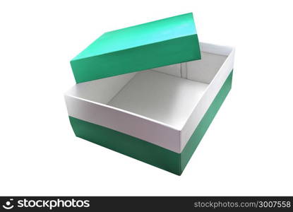 Isolated and empty box. Element of design.