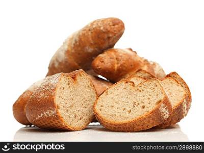 Isolated assorted breads