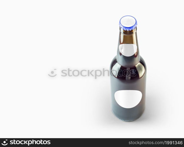 Isolated Beer Bottle Mock-Up - Blank Label , oktoberfest concept.