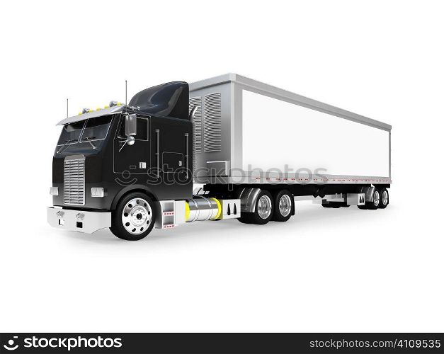 isolated big car on a white backgrounf
