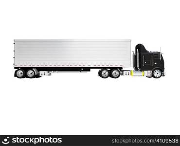 isolated big car on a white backgrounf