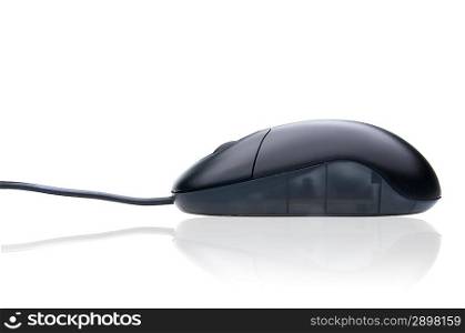 Isolated black pc mouse