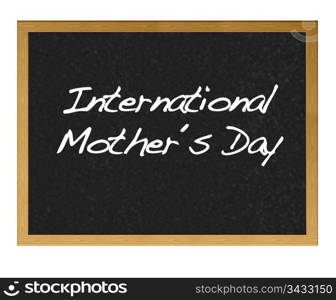 Isolated blackboard with Mother day.