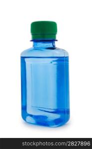 isolated blue bottle hemical