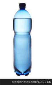 Isolated blue water bottle