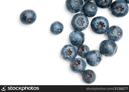 isolated blueberry
