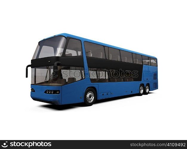 isolated bus on white background