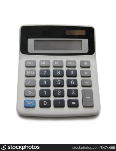 Isolated calculator on a white background