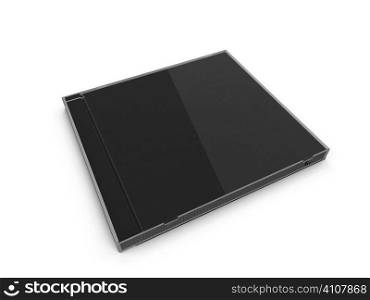 isolated cd blank box over white background